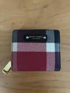 BLUE LABEL CRESTBRIDGE 二つ折り財布 チェック柄