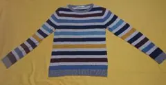 H&M ボーダー コットンセーター 140cm キッズ