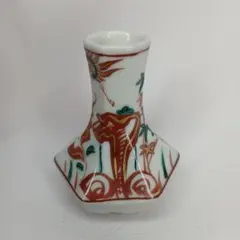 呉須赤絵 花鳥文徳利 一対　須田青華　酒器　一輪挿しにも　日本酒 呉須赤絵 花鳥文徳利 一対 須田青華 酒器 一輪挿しにも 日本酒