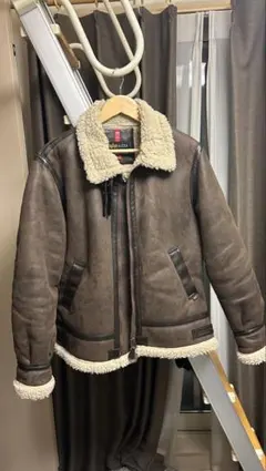 B-3 ムートンジャケット ALPHA INDUSTRIES ブラウン
