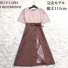 ✨定価2.7万円♡完売品✨ブルーレーベルクレストブリッジ プリーツワンピース