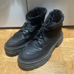 ブラック　ブーツ 黒 JEANASIS 24.5cm 厚底　値下げ済