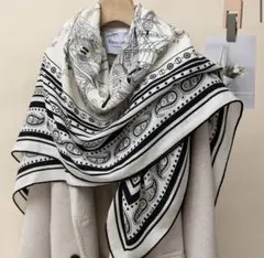 購入前にコメントをよろしくお願いします　No.96 カシミア　シルク大判ストール