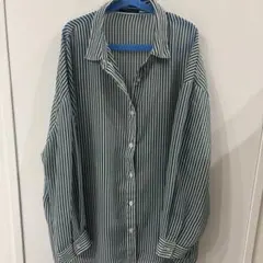 新品同様♡アベイル シュリーブ ストライプシアーシャツ Mのサムネイル