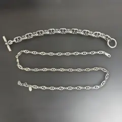 y's ヨウジヤマモト　925シルバー ネックレス　ブレスレット　セット売 y's ヨウジヤマモト 925シルバー ネックレス ブレスレット