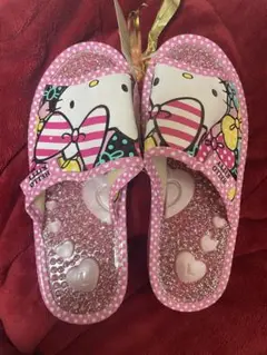 サンリオ　ハローキティ　レトロ　希少 キティちゃん 刺繍 サンダル　新品 2025年最新】キティサンダルの人気アイテム - メルカリ