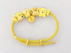 サンリオ ポムポムプリン ハンドメイド風 ビーズブレスレット イエロー