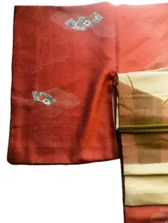 【美品】小紋袷　ポリエステル着物　洗える着物　洗える小紋　辻が花