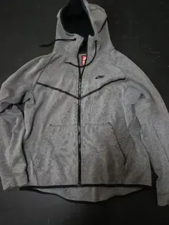 【赤タグ 希少】NIKE ナイキ テックフリース ウィンドランナー XL グレー