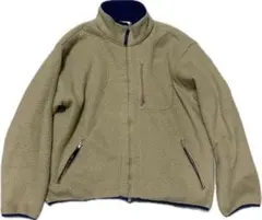 アメリカ製　L.L.Bean フリースジャケット LARGE ベージュ