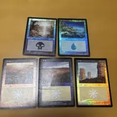 基本土地5種(平地/島/沼/山/森) Foil Secret Lair MTG - メルカリ