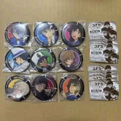 名探偵コナン　カプセル蓄光缶バッジ　全9種　工藤新一　毛利蘭　安室透　灰原哀　他