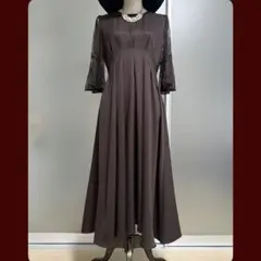 【大きめ】ボルドーカラー パーティードレス