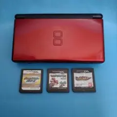 ニンテンドーDSライト　レッド　ソフト3本付き