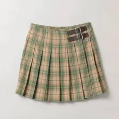 JEANASIS Wベルトプリーツミニスカート