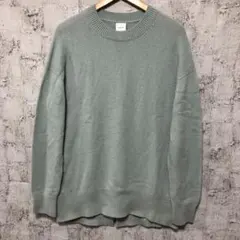 【Spick&Span】カシミヤウール クループルオーバー ミントブルー F