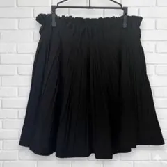 【ZARA】ザラ プリーツミニスカート インナーパンツ付 ブラックのサムネイル