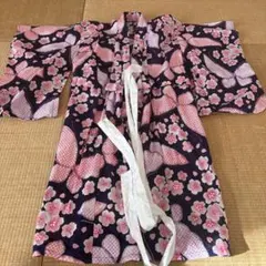 花柄蝶柄浴衣 100cm