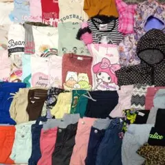 130㎝ 140㎝女の子服まとめ売り 女の子服55点セット アウター レギンス