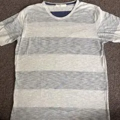 Confirm ボーダー Tシャツ Mサイズ グレー ネイビーのサムネイル