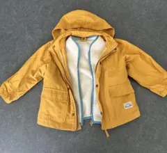 美品フリースライニング フード付きジャケット 110cm