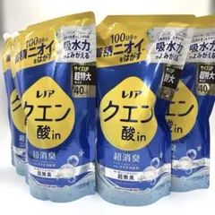 【新品】レノア クエン酸in 超消臭 さわやかシトラスの香り 詰替　✖︎4袋のサムネイル