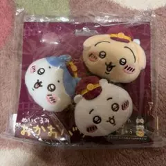 ちいかわ おかおバッジ　ぬいぐるみ3個セット　ハチワレ　うさぎ