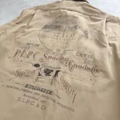 90s 珍品 ポロ ラルフローレン サファリ 長袖シャツ