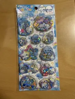 あわわちゃん　スパンコールパーティ　シール　シャカシャカシール