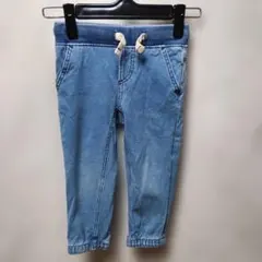 ベビーギャップ子供服ベビーデニムブルー ゴムウエストスウェットパンツ95cm