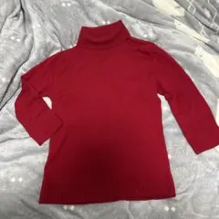 NEWYORKER タートルネックニット L レッド