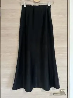 NATURAL BEAUTY BASIC サテンナロースカート