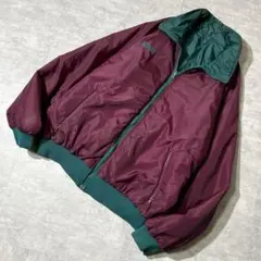90s Columbia リバーシブル ナイロン ウォームアップジャケット