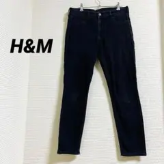 【エイチアンドエム】スキニーデニム ブラックカジュアル 美脚 オールシーズン S