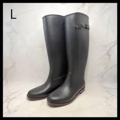 【日本製】 DIANA レインブーツ L 24 ブラック ビット ジョッキー風のサムネイル