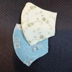 プロフ必読‼︎ ハンドメイドマスク　限定品　花柄レース＊らくらくメルカリ便送料込 ハンドメイド 花柄レースマスク - メルカリ