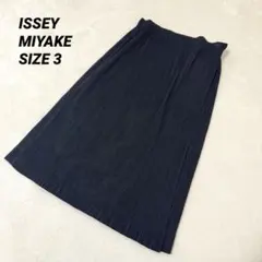 極美品✨ISSEY MIYAKE プリーツ フレア ロングスカート グレー - メルカリ