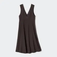 ブラッシュドジャージージャンパースカート 丈短め XS