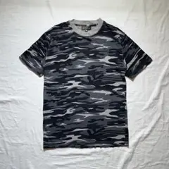 00s camo vneck tee gray y2k cboy grunge - メルカリ