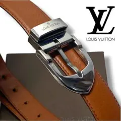 LOUIS VUITTON ルイヴィトン ベルト　ブラウン　シルバーのサムネイル