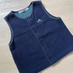 familiar ベビーベスト 80 ネイビー