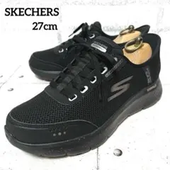 極美品【スケッチャーズ】ゴーウォークスリップインズウォータープルーフ♡黒 27