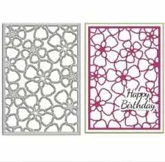 030614【新品未使用】お花背景①　カッティングダイ