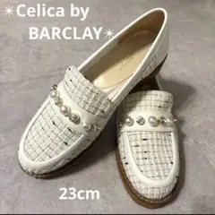 『新品・未使用』✨Celica by BARCLAY✨ローファー　ホワイト　23のサムネイル