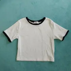 WEGO 半袖Tシャツ L ホワイト/ブラック