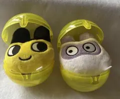 たまごっち フェイスぬいぐるみ ガチャガチャ まめっち　ますくっち 2点