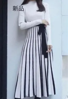 新品　MERCURY DUO マーキュリーデュオ ニットロングワンピース