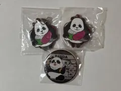 呪術廻戦 パンダ ラバーキーホルダー 缶バッジ