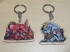 SDガンダム アクリルキーホルダー νガンダム＆サザビーセット 未使用品