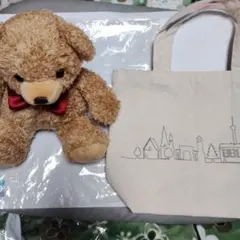 メルセデスベンツ　ノベルティ　くま　ぬいぐるみ　バッグ